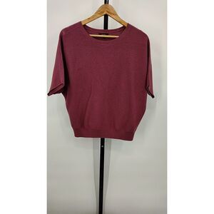 Quince Berry Women's Dolman Sleeve Cotton Cashmere Top